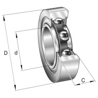 Подшипник LR208-2RS INA