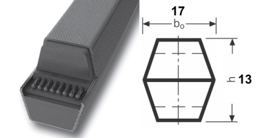 Двухсторонний клиновой ремень BB - 3023 Le